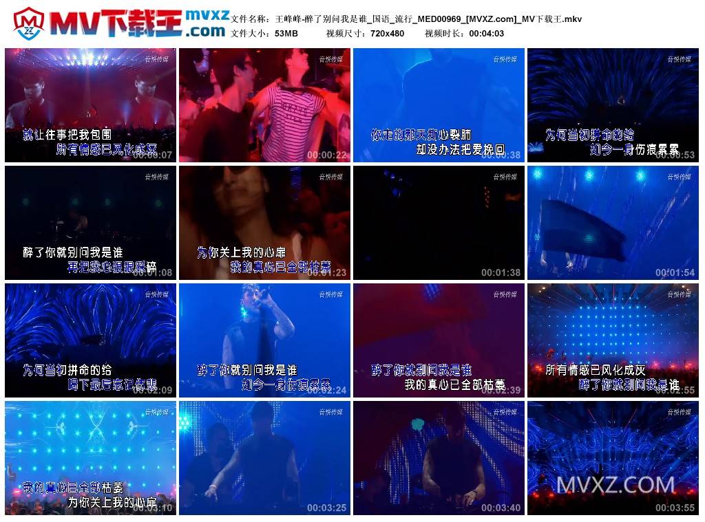 王峰峰-醉了别问我是谁_国语_流行_MED00969